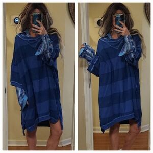 🦄CUSTOM OOAK Free People We The Free Sweatshirt Tunic Dress!🦄